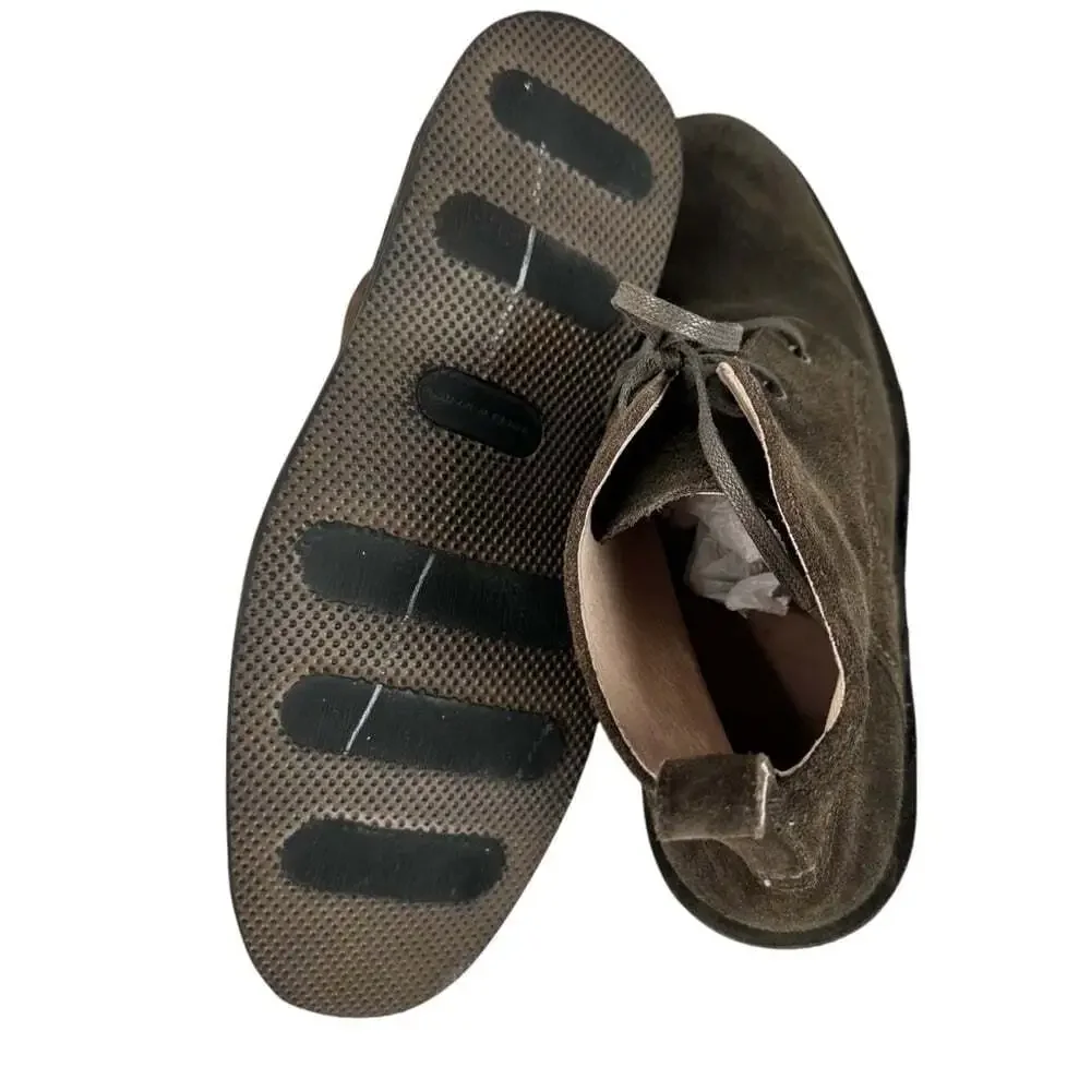 Andrew Marc Dorchester Brown Suede Chukka Boots Lace Up Ankle Men 10.5